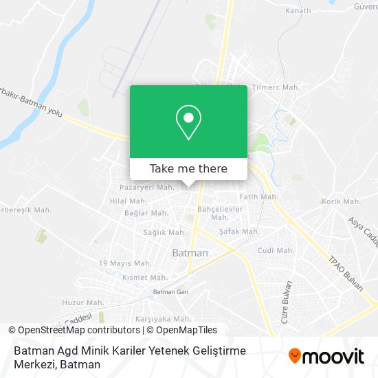 Batman Agd Minik Kariler Yetenek Geliştirme Merkezi map