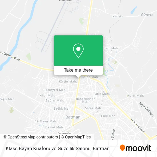Klass Bayan Kuaförü ve Güzellik Salonu map