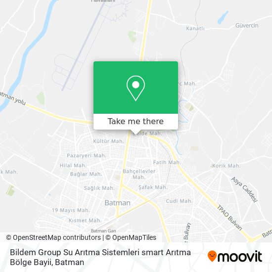 Bildem Group Su Arıtma Sistemleri smart Arıtma Bölge Bayii map