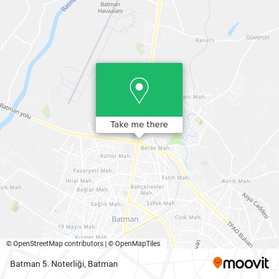 Batman 5. Noterliği map