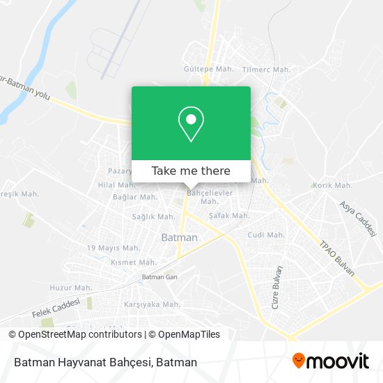 Batman Hayvanat Bahçesi map