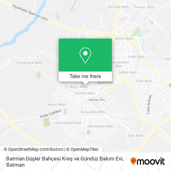Batman Düşler Bahçesi Kreş ve Gündüz Bakım Evi map