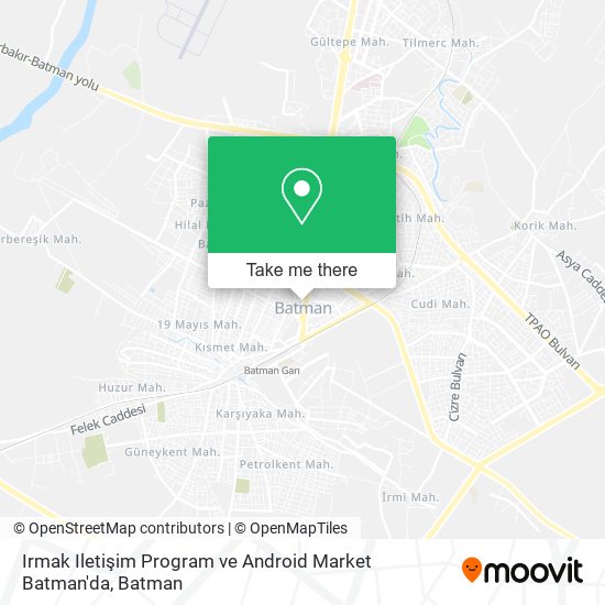 Irmak Iletişim Program ve Android Market Batman'da map