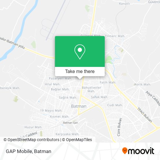 GAP Mobile map