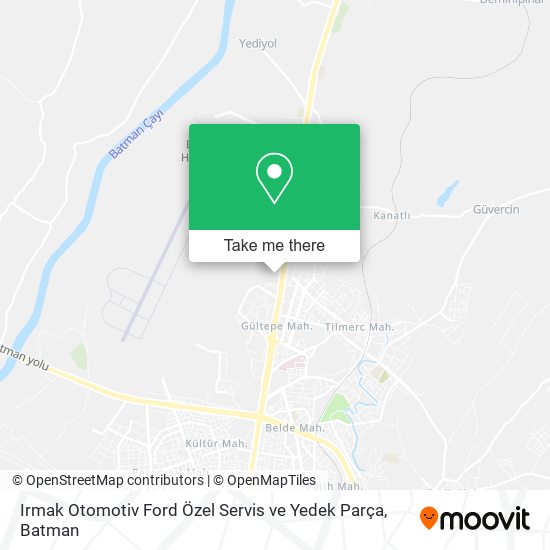 Irmak Otomotiv Ford Özel Servis ve Yedek Parça map