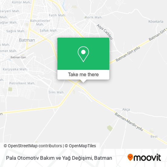 Pala Otomotiv Bakım ve Yağ Değişimi map