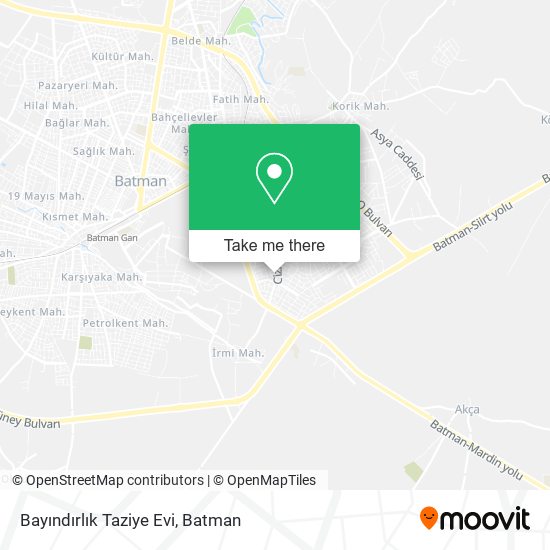 Bayındırlık Taziye Evi map