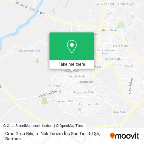 Cms Grup Bilişim Nak Turizm İnş San Tic Ltd Şti map