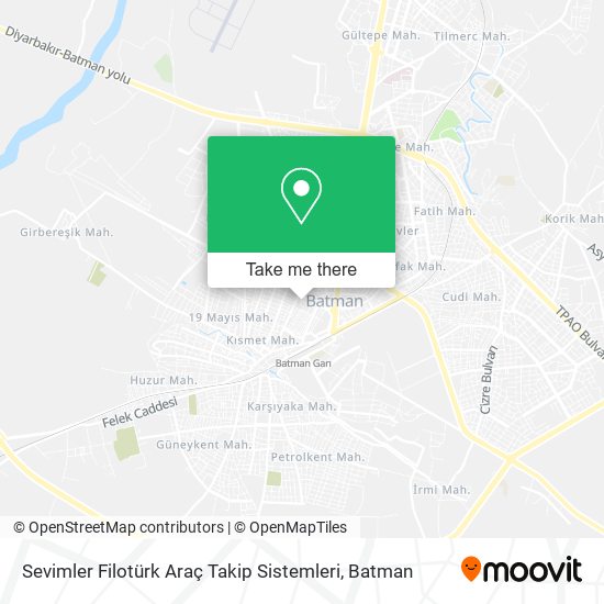 Sevimler Filotürk Araç Takip Sistemleri map