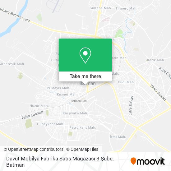 Davut Mobilya Fabrika Satış Mağazası 3.Şube map