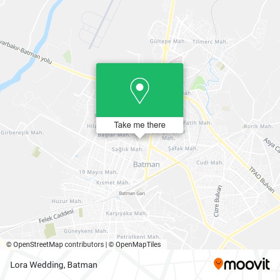 Lora Wedding map