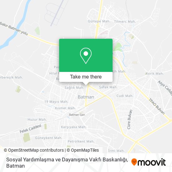 Sosyal Yardımlaşma ve Dayanışma Vakfı Baskanlığı map