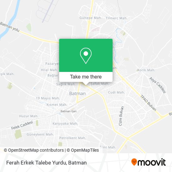 Ferah Erkek Talebe Yurdu map