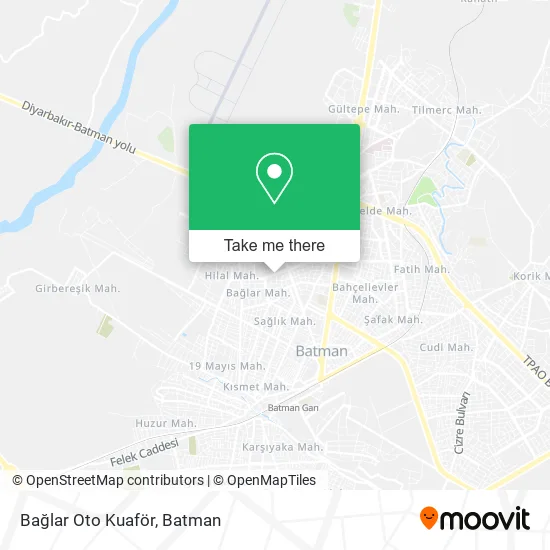 Bağlar Oto Kuaför map