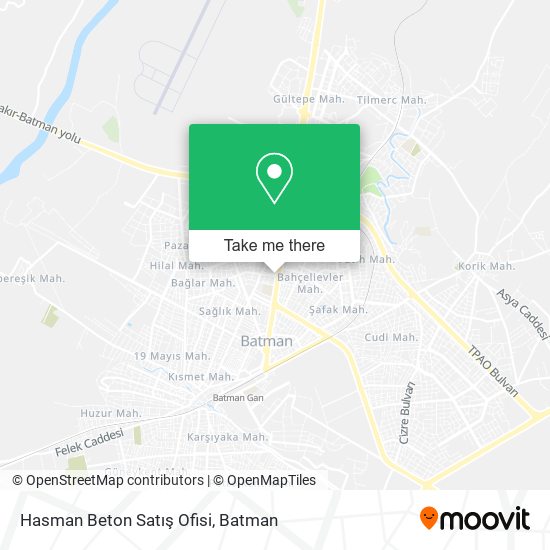 Hasman Beton Satış Ofisi map
