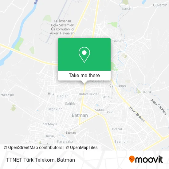 TTNET Türk Telekom map