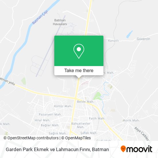 Garden Park Ekmek ve Lahmacun Fırını map