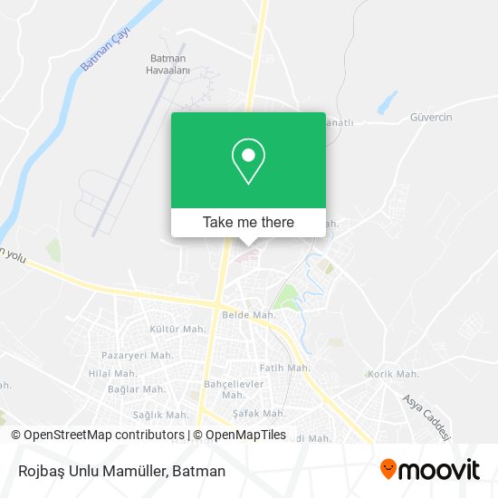 Rojbaş Unlu Mamüller map