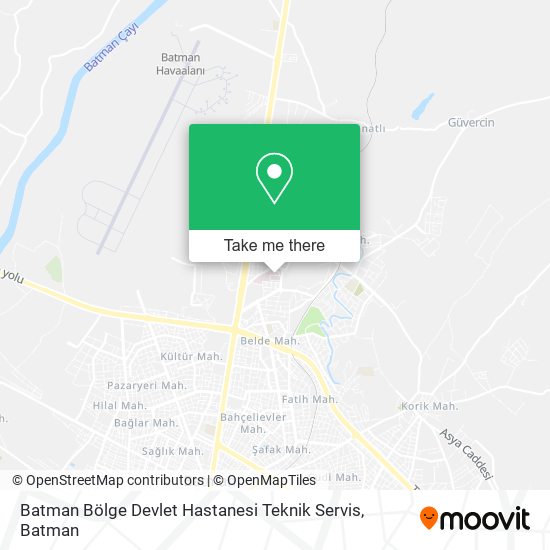 Batman Bölge Devlet Hastanesi Teknik Servis map