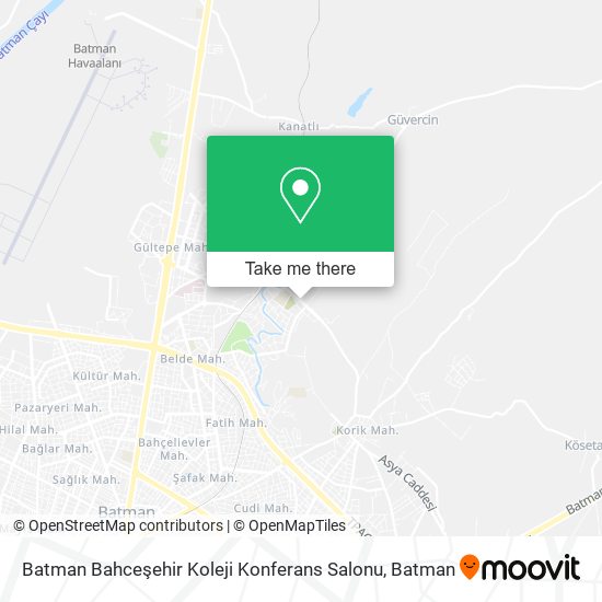 Batman Bahceşehir Koleji Konferans Salonu map