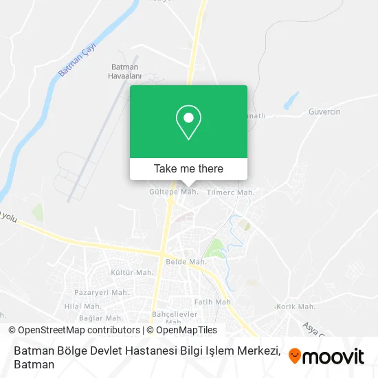 Batman Bölge Devlet Hastanesi Bilgi Işlem Merkezi map