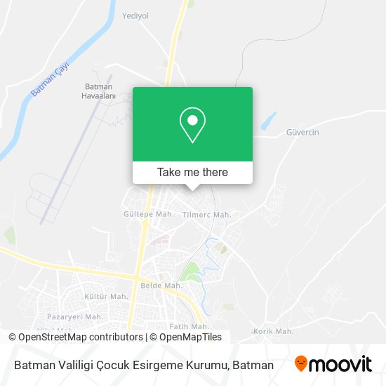 Batman Valiligi Çocuk Esirgeme Kurumu map