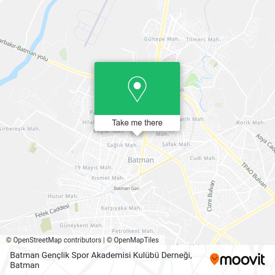 Batman Gençlik Spor Akademisi Kulübü Derneği map