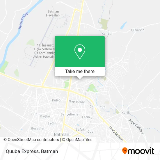 Quuba Express map