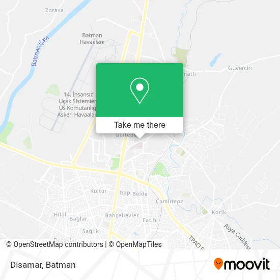 Disamar map