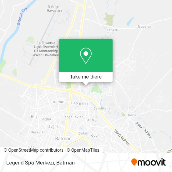 Legend Spa Merkezi map