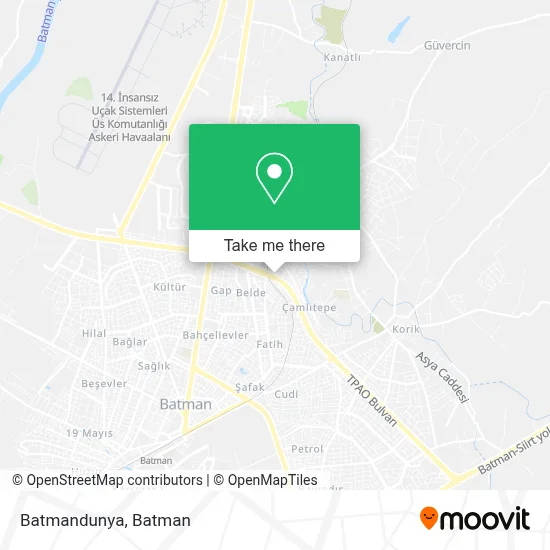 Batmandunya map