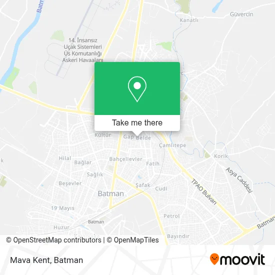 Mava Kent map