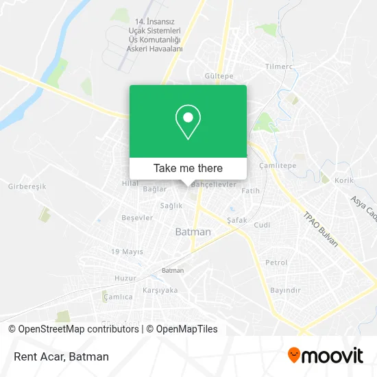 Rent Acar map