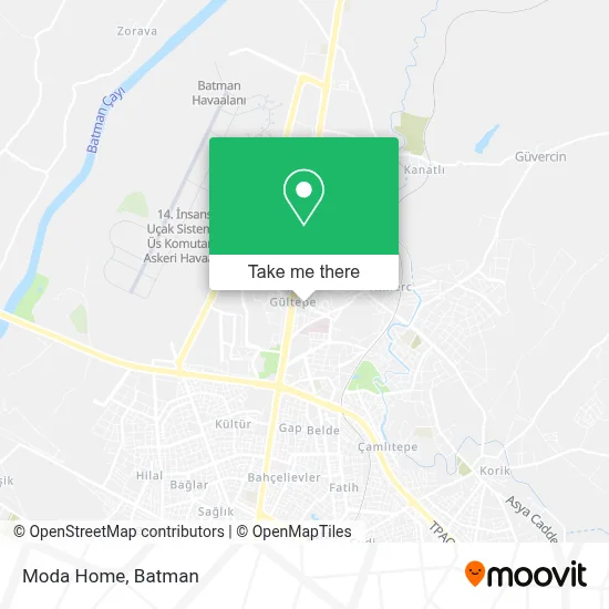 Moda Home map