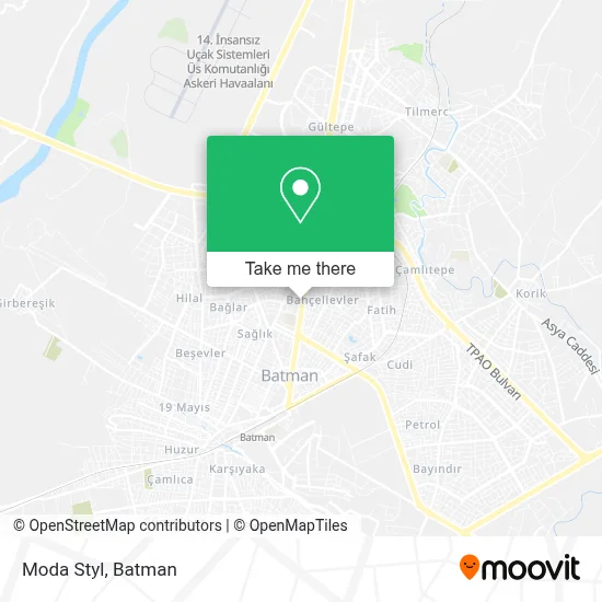 Moda Styl map