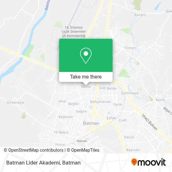 Batman Lider Akademi map