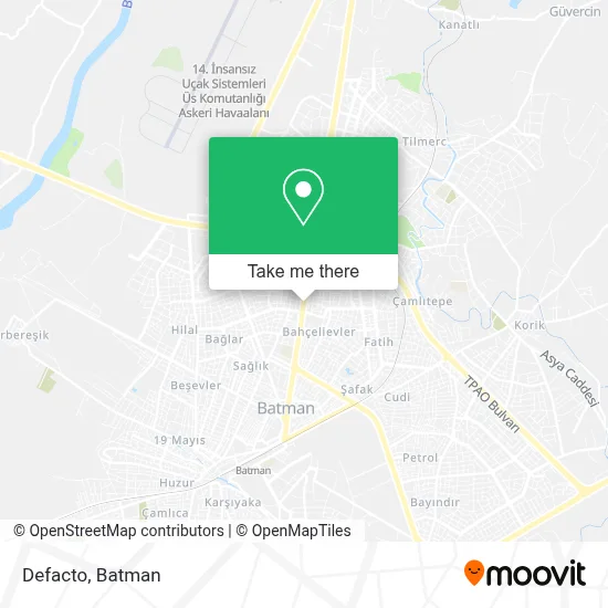 Defacto map