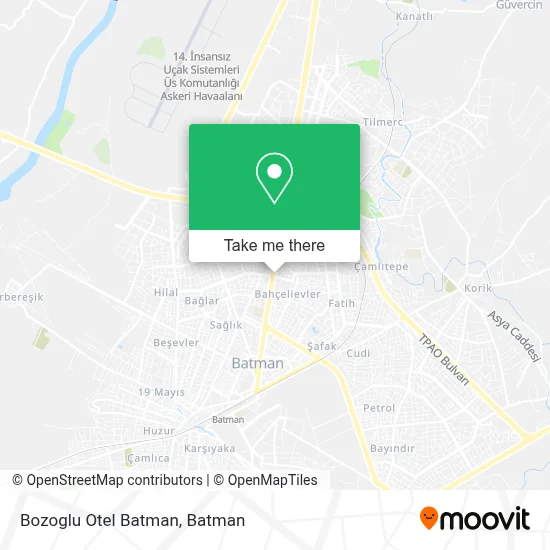 Bozoglu Otel Batman map