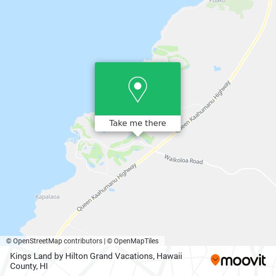 Mapa de Kings Land by Hilton Grand Vacations