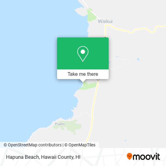 Hapuna Beach map