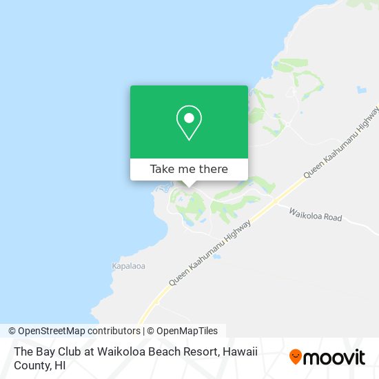 How to get to The Bay Club at Waikoloa Beach Resort in Puako by Bus?