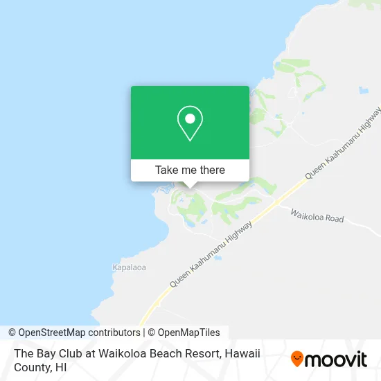 the bay club at waikoloa beach resort map
