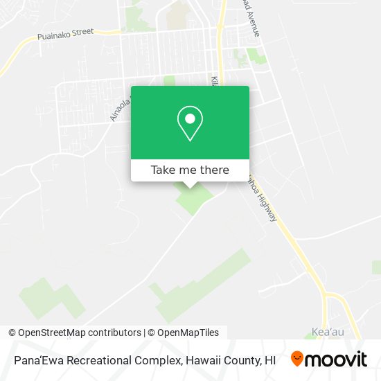 Pana‘Ewa Recreational Complex map