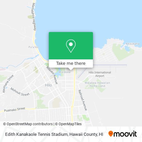 Edith Kanakaole Tennis Stadium map
