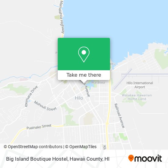 Big Island Boutique Hostel map