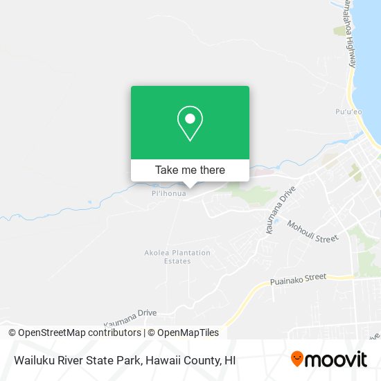 Wailuku River State Park map