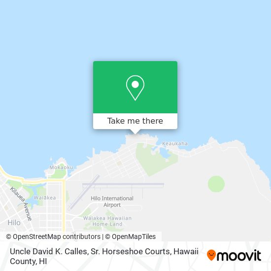 Uncle David K. Calles, Sr. Horseshoe Courts map