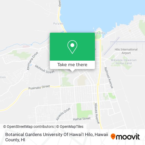 Mapa de Botanical Gardens University Of Hawai'I Hilo