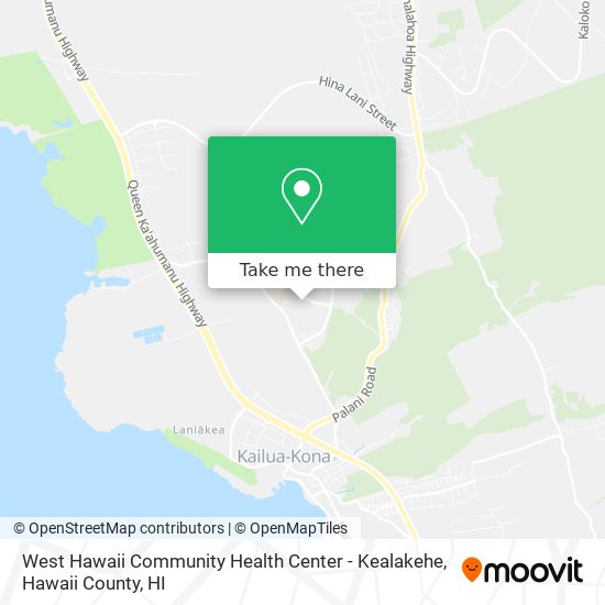 West Hawaii Community Health Center - Kealakehe map