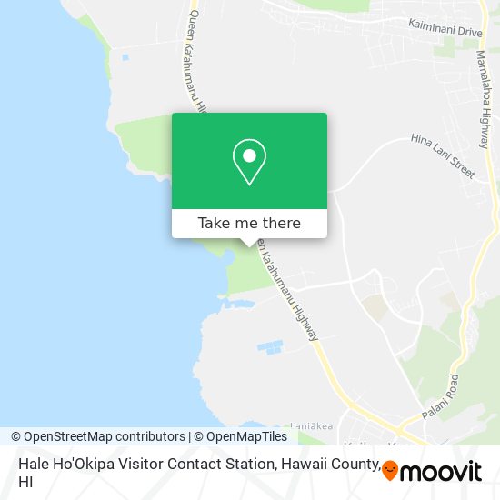 Hale Ho'Okipa Visitor Contact Station map